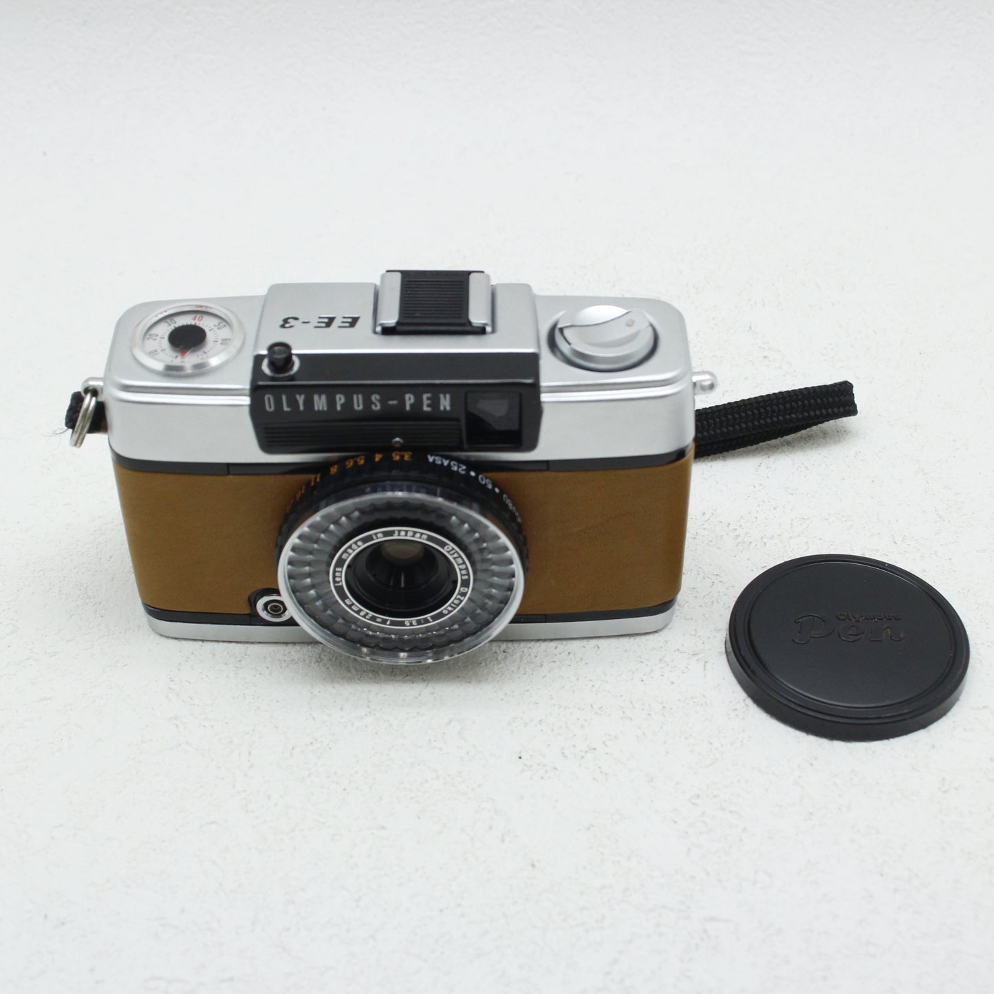 中古 OLYMPUS PEN EE-3 キャメル