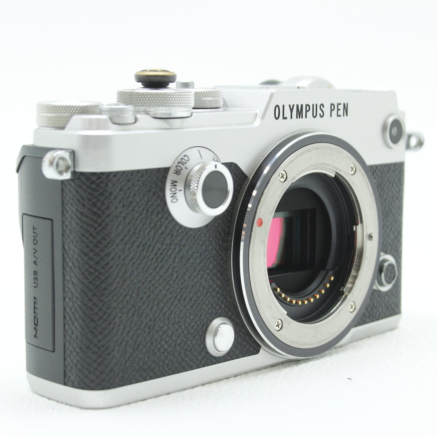 中古 OLYMPUS PEN -F (SV) +グリップECG-4 【7月12日(土)Youtube生配信でご紹介】