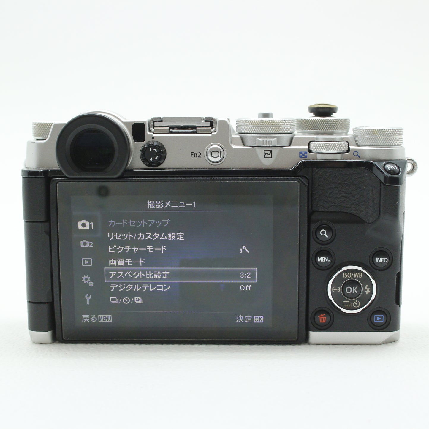 中古 OLYMPUS PEN -F (SV) +グリップECG-4 【7月12日(土)Youtube生配信でご紹介】