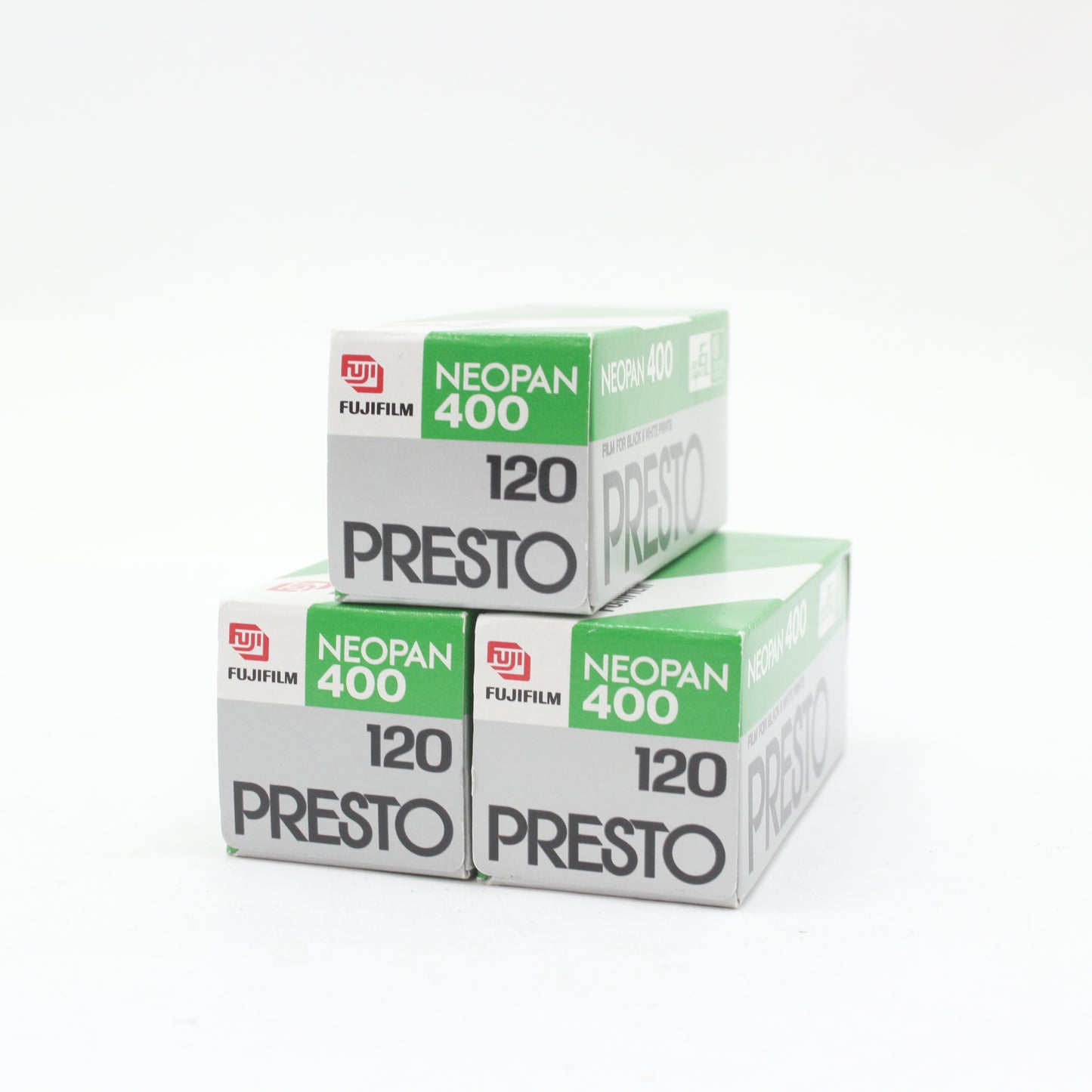 中古 FUJIFILM NEOPAN 400 120 PRESTO 3本セット