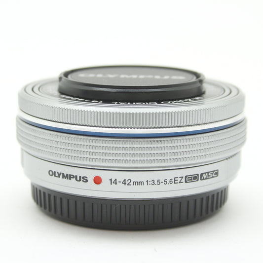 中古 OLYMPUS M.ZUIKO 14-42mm F3.5-5.6 EZ シルバー