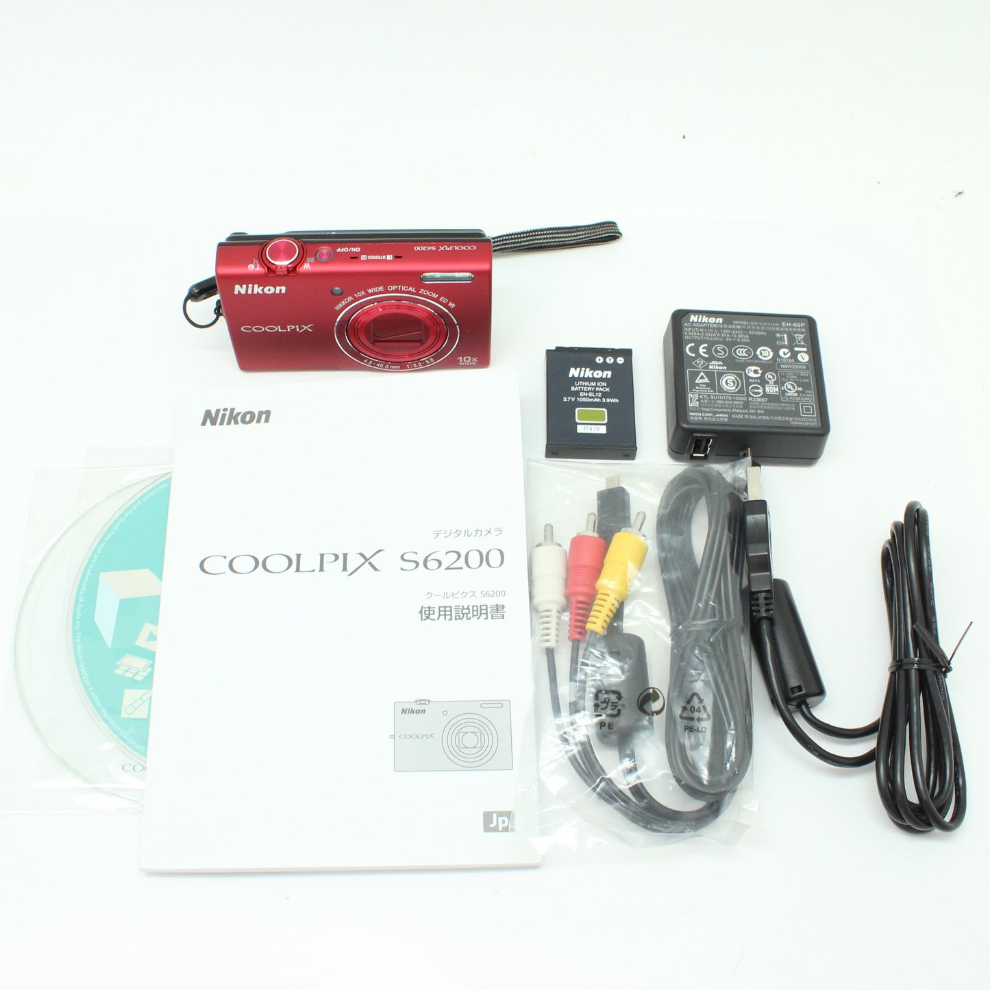 中古 Nikon COOLPIX S6200 ブリリアントレッド