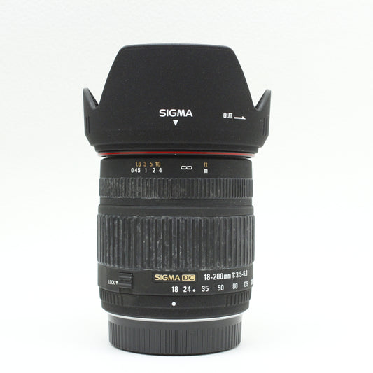 中古 SIGMA 18-200mm F3.5-6.3 DC (PENTAX用)