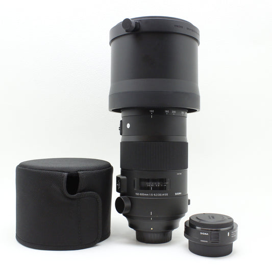 中古 SIGMA 150-600mm F5-6.3 DG OS HAM Sports (Nikon用) テレコン付き 【2月14日(土) YouTube生配信でご紹介】