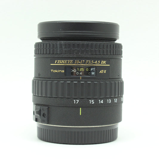 中古 Tokina AT-X 10-17mm F3.5-4.5 DX FISHEYE(キヤノン用)