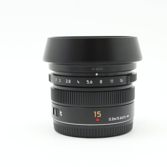 中古 Panasonic LEICA DG SUMMILUX 15mm F1.7