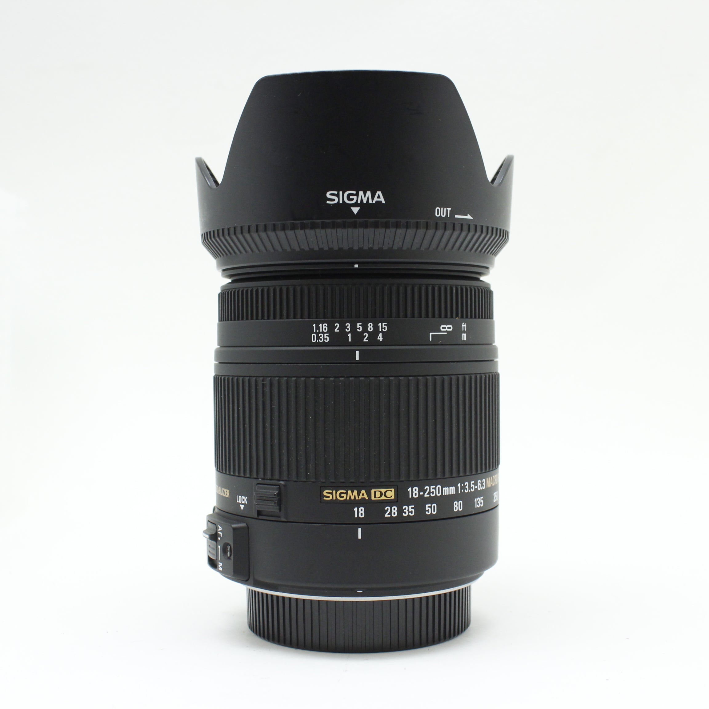 中古 SIGMA 18–250mm F3.5–6.3 DC MACRO OS (Nikon用)