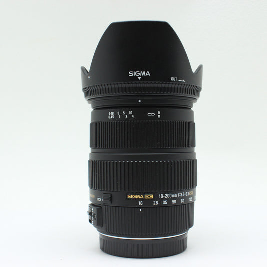中古 SIGMA 18-200mm 3.5-6.3 DC OS (Canon用)