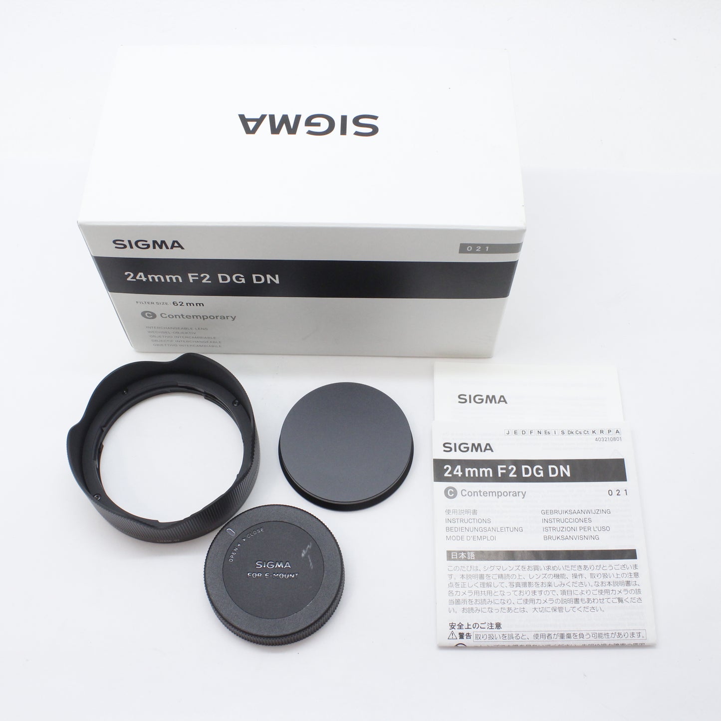 アウトレット品 シグマ 24mm F2 DG DN Contemporary ソニーE用