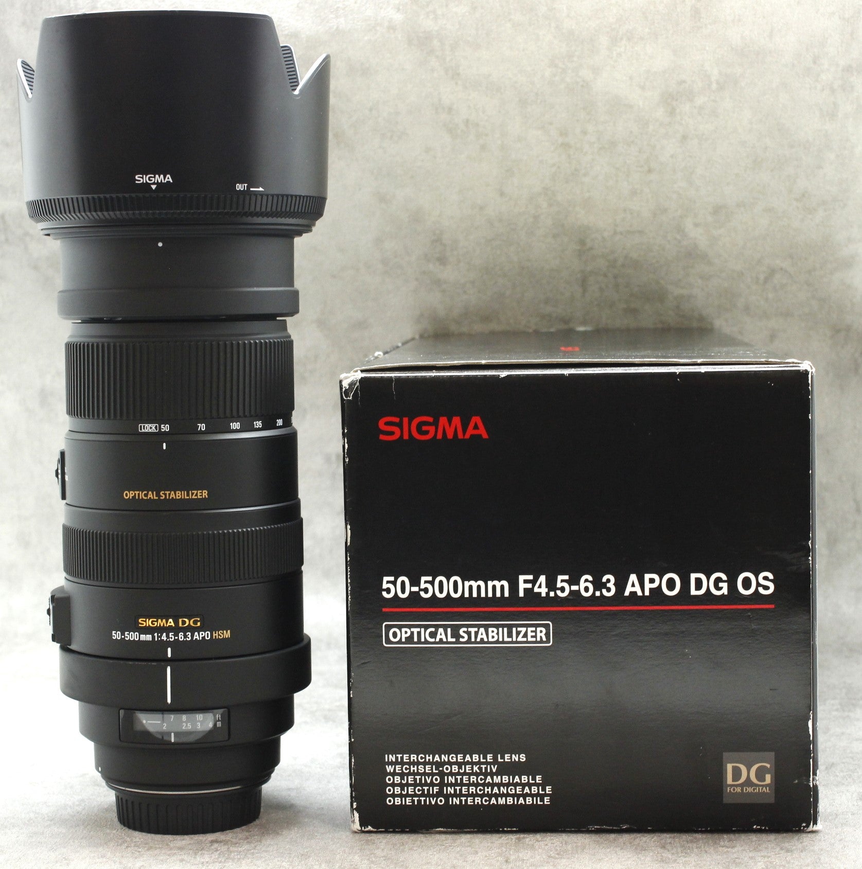 中古品 SIGMA APO 50-500mm DG OS(キャノンEF）【8月13日 youtube生