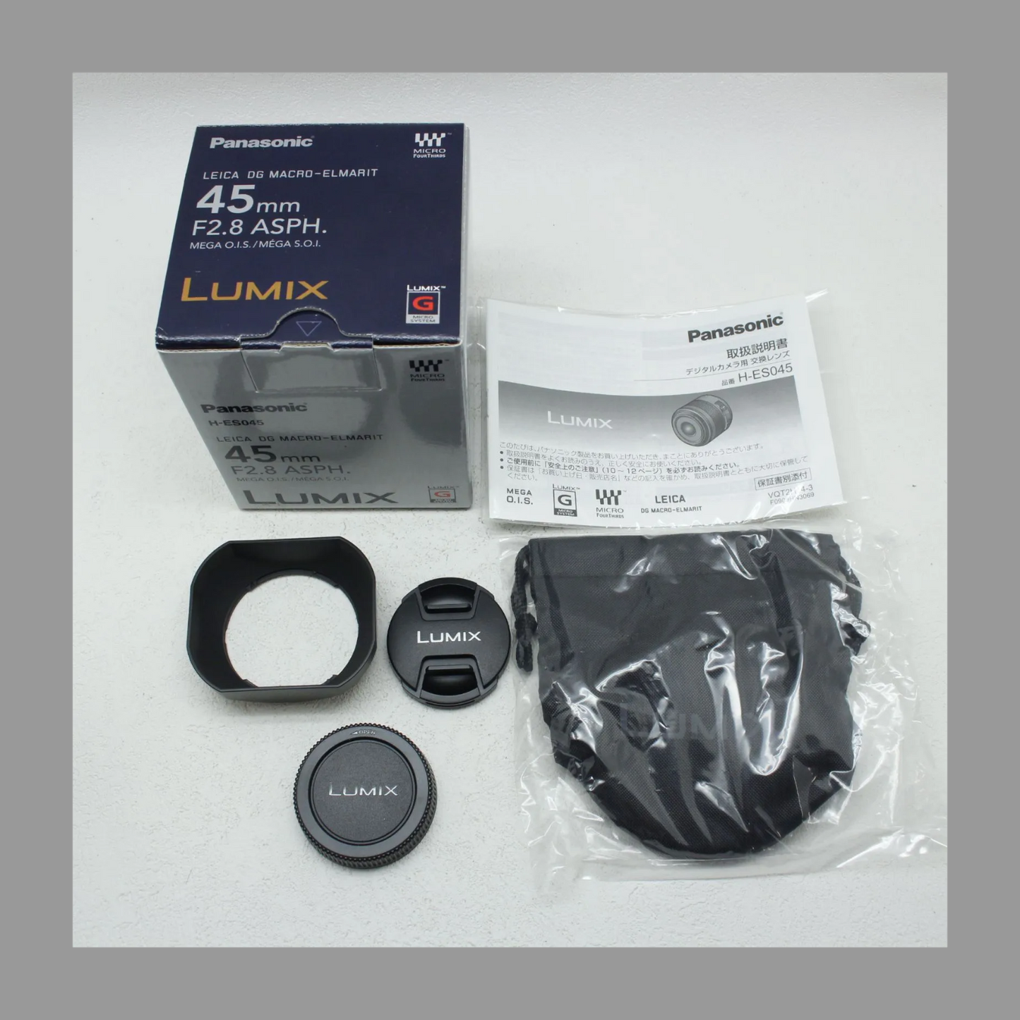 アウトレット品 Panasonic LEICA DG MACRO-ELMARIT 45mm/F2.8 ASPH./MEGA O.I.S. H-ES045