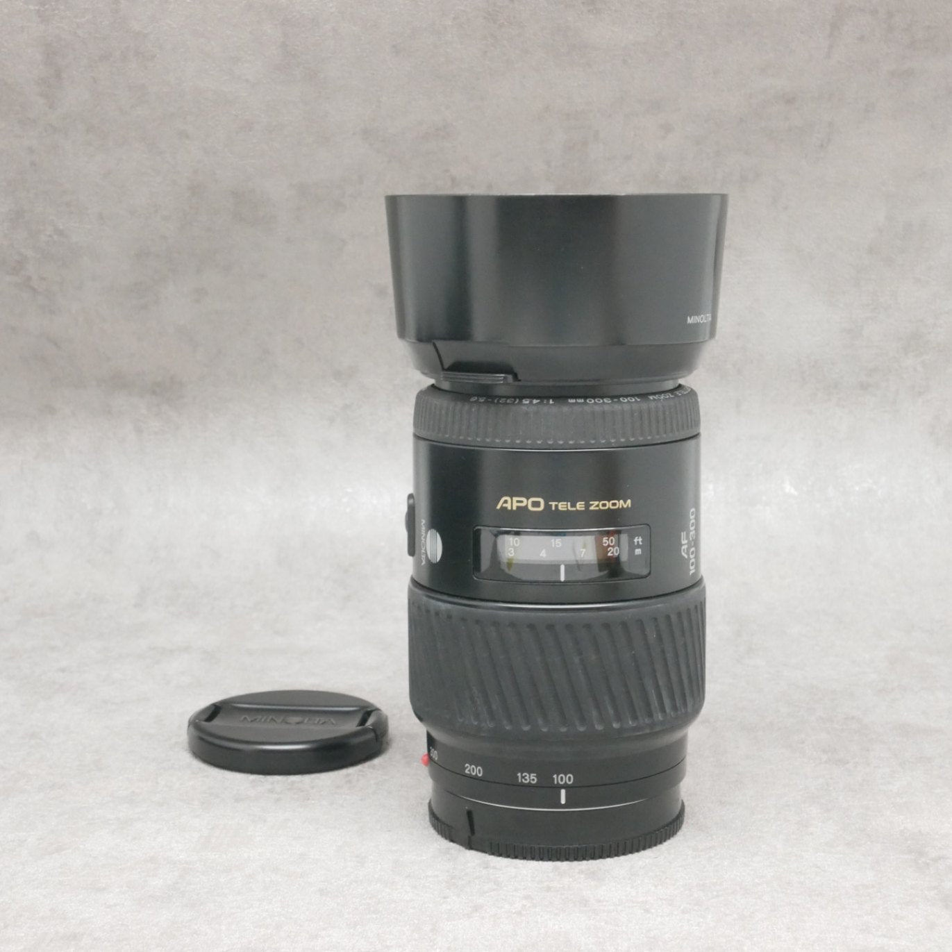 中古品 MINOLTA AF APO TELE ZOOM 100-300mm F4.5-5.6 (Aマウント)