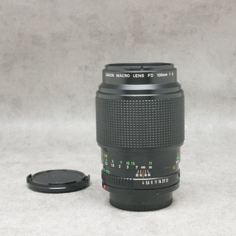 中古品 Canon FD 100mm F4 MACRO 【FDマウント】