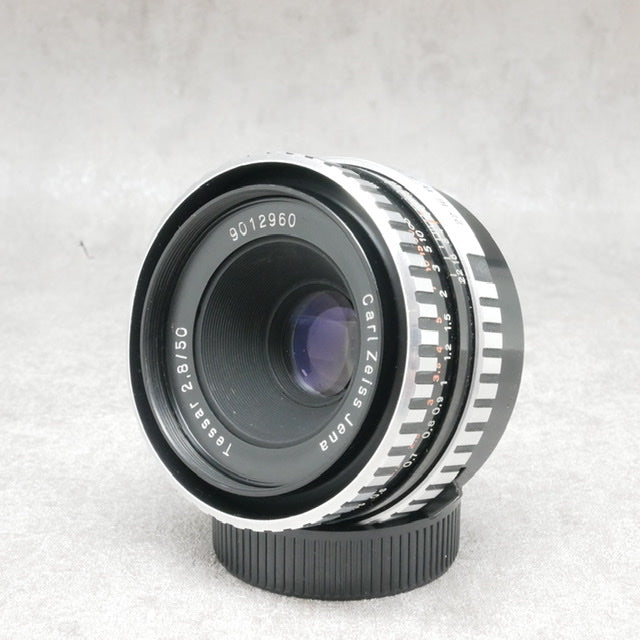 中古品 Carl Zeiss Jena Zebra Tessar 50mm F2.8 さんぴん商会