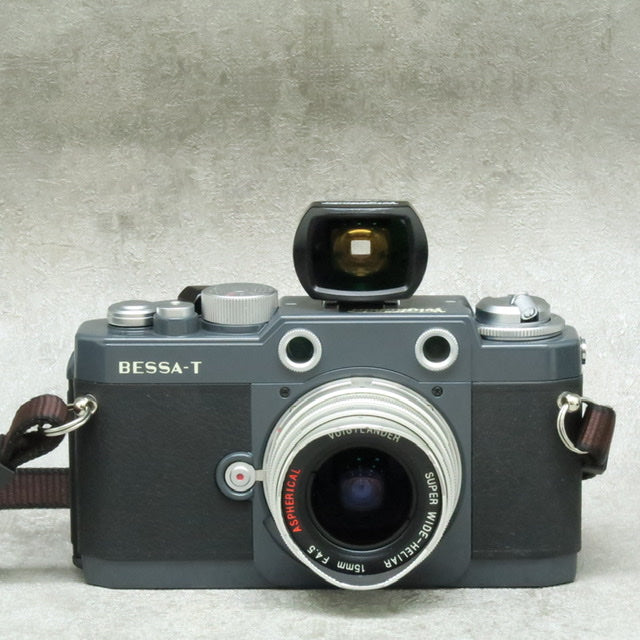 中古品 VOIGTLANDER BESSA-T 101周年記念グレーモデル+WIDE-HELIAR15mm 