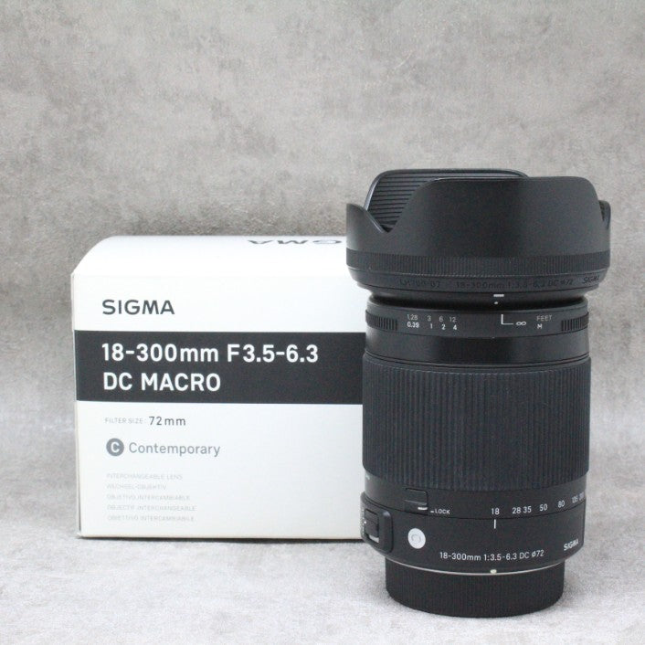 中古品】 SIGMA 18-300mm F3.5-6.3 DC MACRO Contemporary