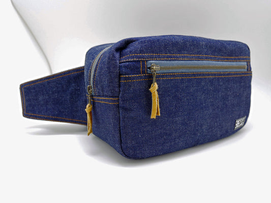 デニムリメイク カメラウェストバッグ「さんぴんバッグ」