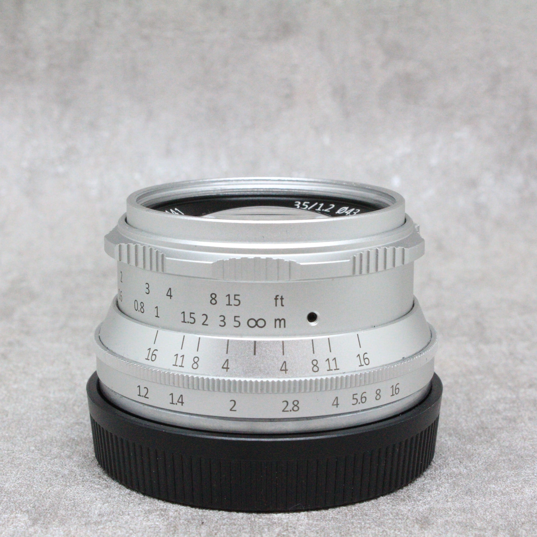 中古品 七工匠 7Artisans 35mm F1.2 シルバー EF-Mマウント さんぴん商会