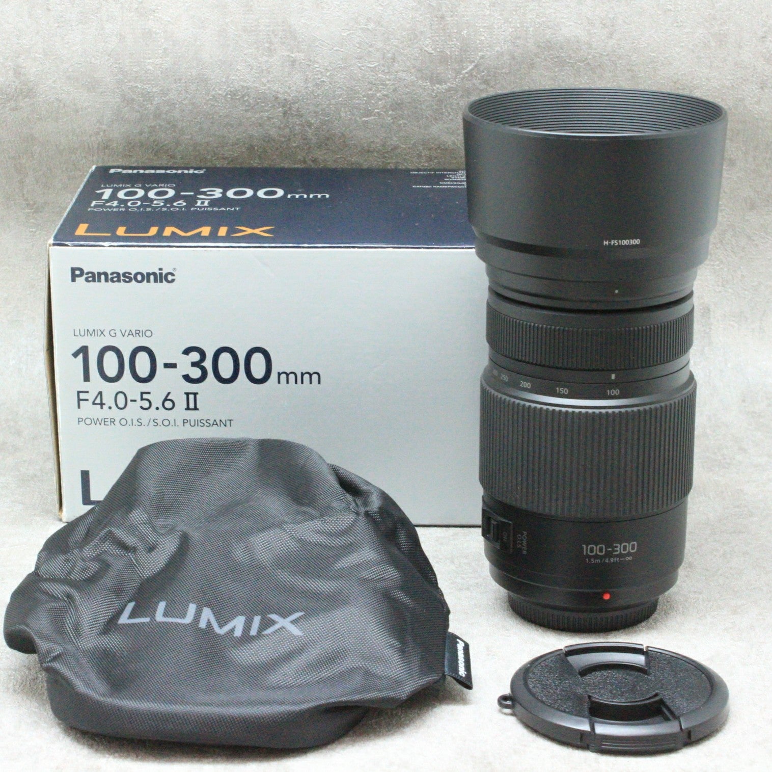 中古品 LUMIX G VARIO 100-300mm/F4.0-5.6 II/POWER O.I.S. H