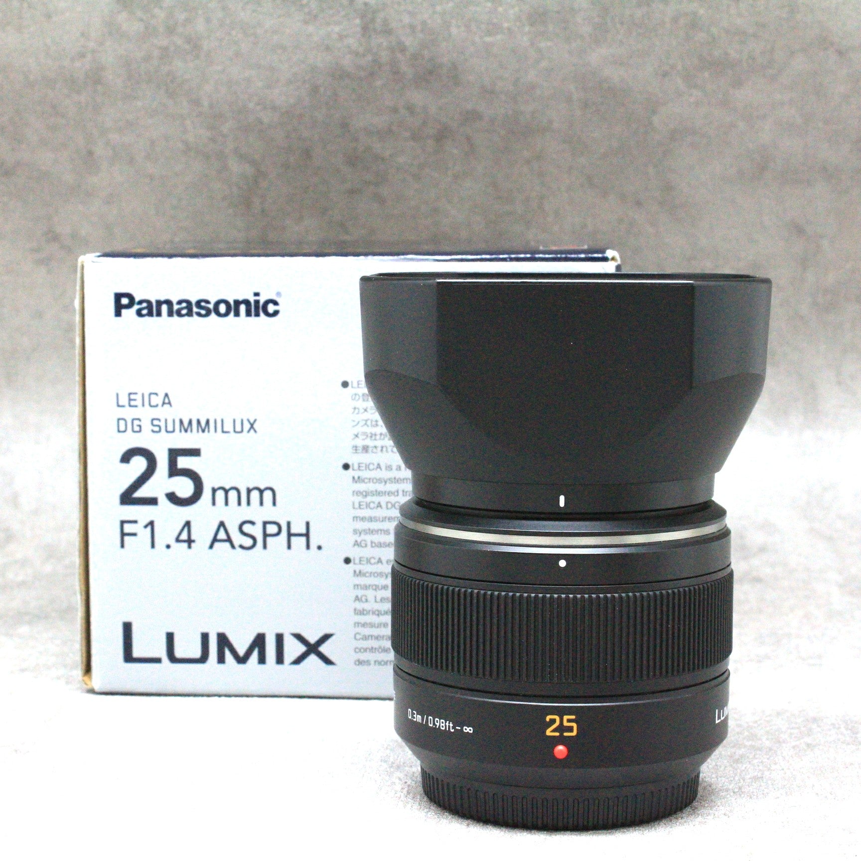 中古品 Panasonic DG SUMMILUX 25mm/F1.4 ASPH. H-X025 – サトカメオンラインショップ