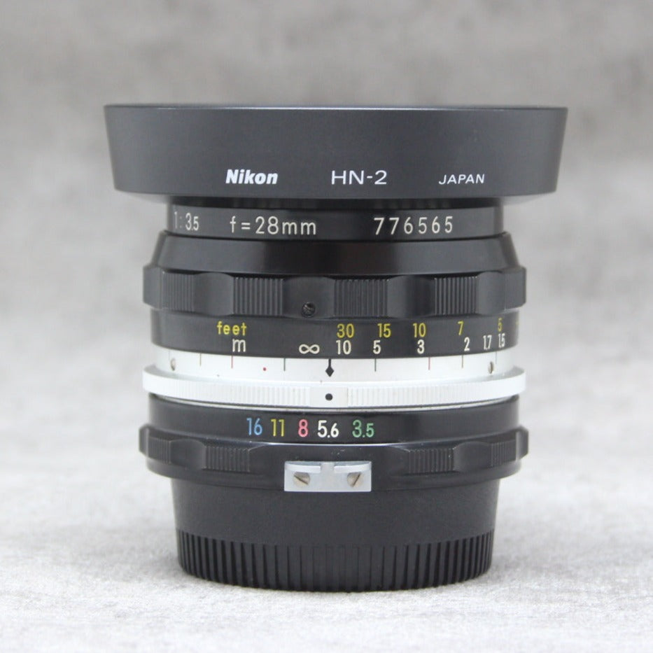 中古品 Nikon AUTO NIKKOR-H 28mm F3.5 非Ai【1月17日(火)のYouTube生