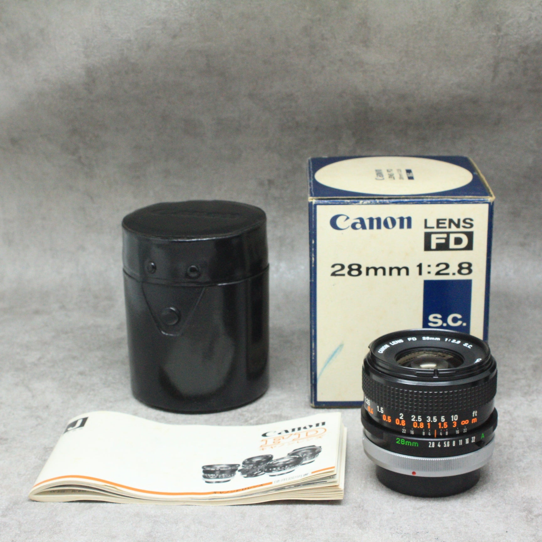Canon キャノン　FD 28mm F/2.8 S.C. MF フィルター付