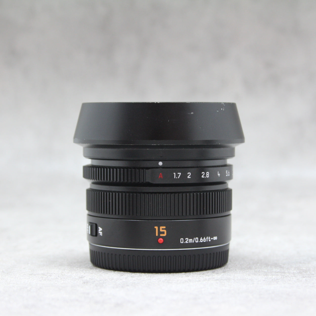 中古品 Panasonic LEICA DG SUMMILUX 15mm/F1.7 ASPH 【3月7日(火)のYouTube生配信でご紹介】