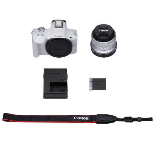 EOS R50 RF-S18-45 IS STMレンズキット ホワイト