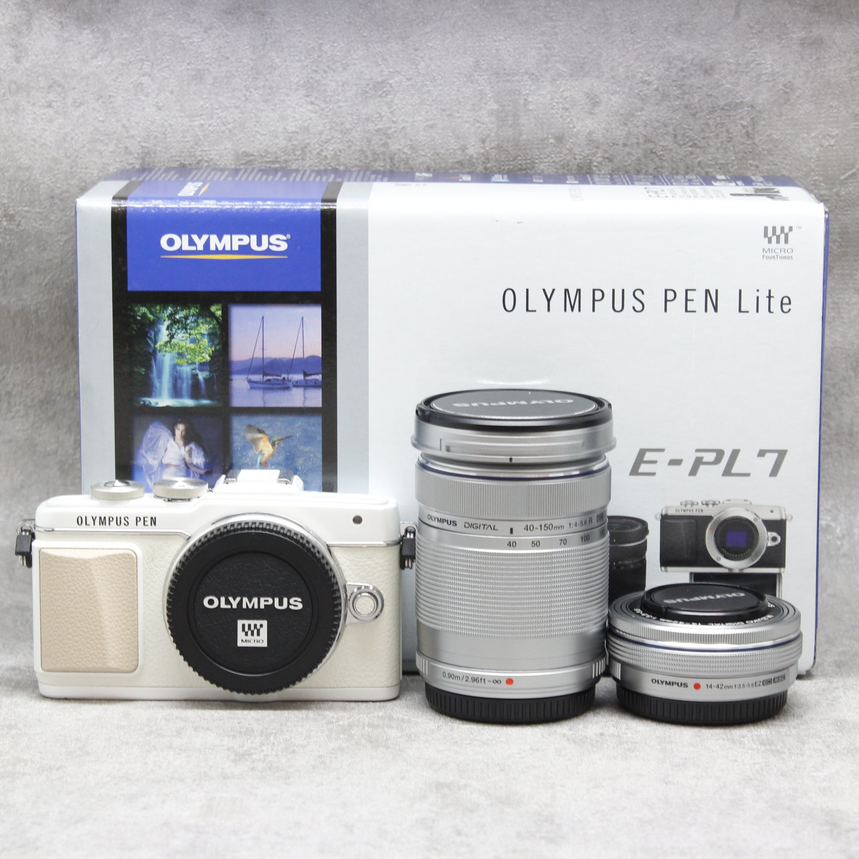 OLYMPUS PEN Lite E-PL7 WHITE ダブルズームキット - デジタルカメラ