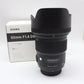 中古 SIGMA 50mm F1.4 DG HSM ニコン用【5月4日(日)Youtube生配信でご紹介】