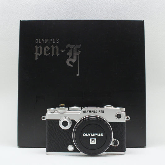 中古 OLYMPUS PEN -F (SV) ＋グリップECG-4　【7月12日(土)Youtube生配信でご紹介】　