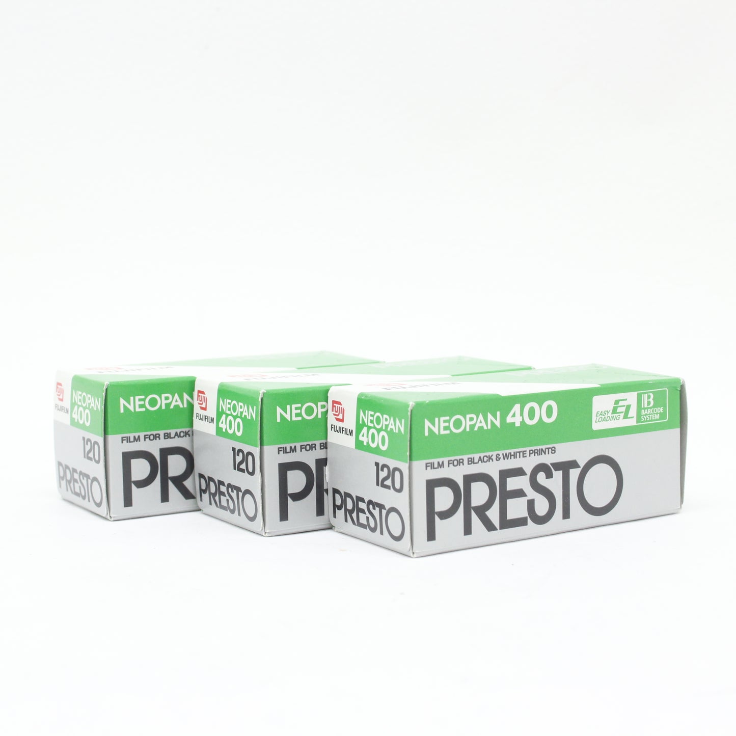 中古 FUJIFILM NEOPAN 400 120 PRESTO 3本セット