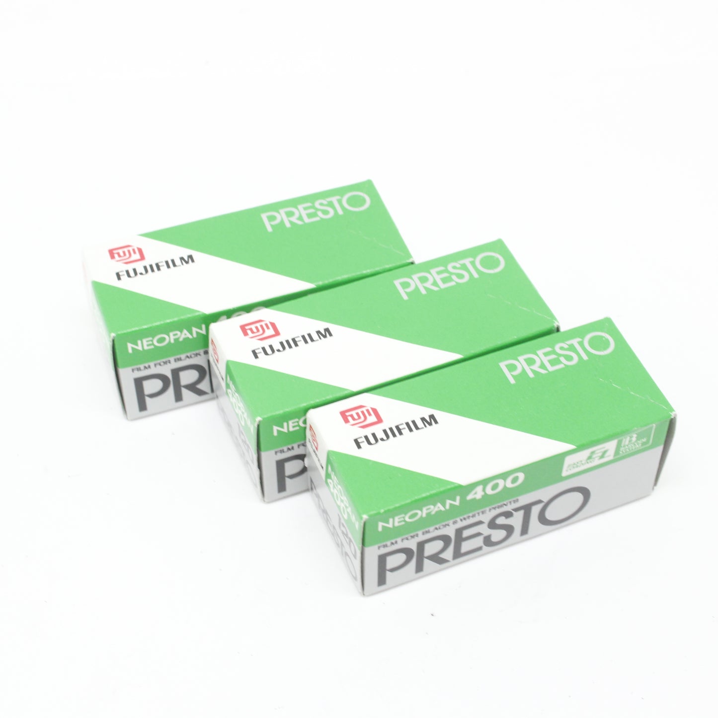 中古 FUJIFILM NEOPAN 400 120 PRESTO 3本セット