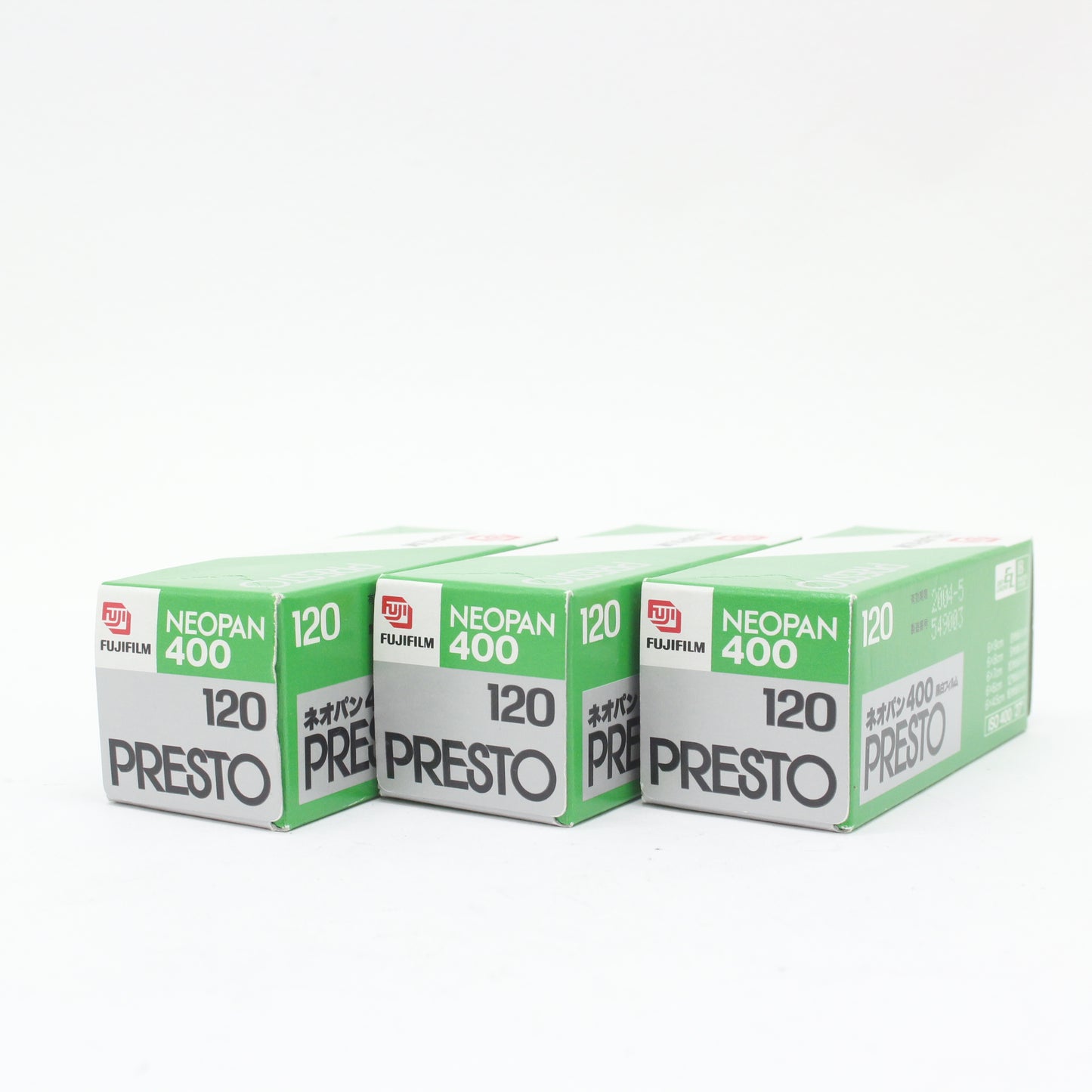 中古 FUJIFILM NEOPAN 400 120 PRESTO 3本セット