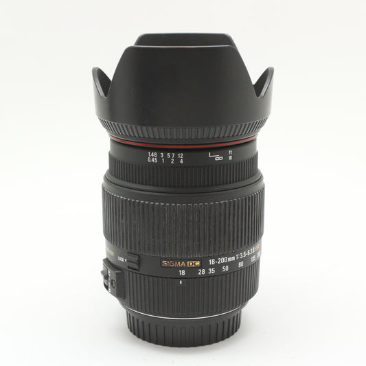 中古 SIGMA 18-200mm F3.5-6.3 Ⅱ DC OS HSM(Canon用)