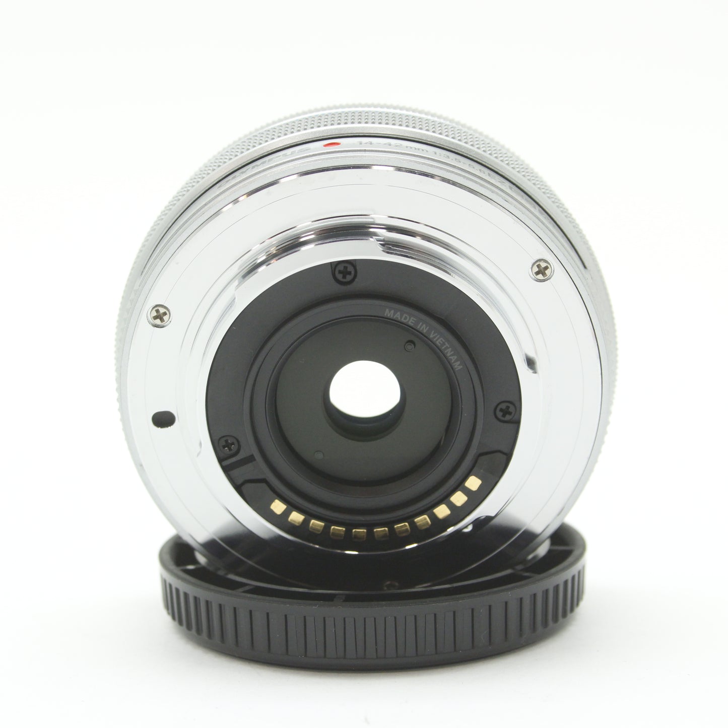 中古 OLYMPUS M.ZUIKO 14-42mm F3.5-5.6 EZ シルバー