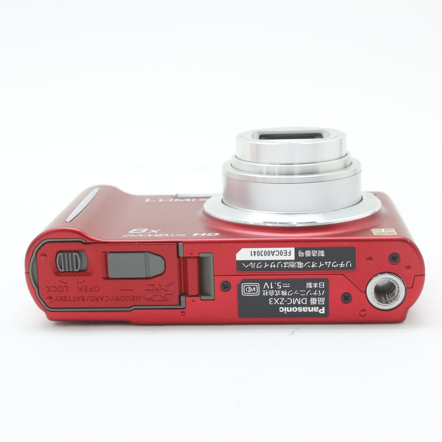 中古 Panasonic LUMIX DMC-ZX3 レッド