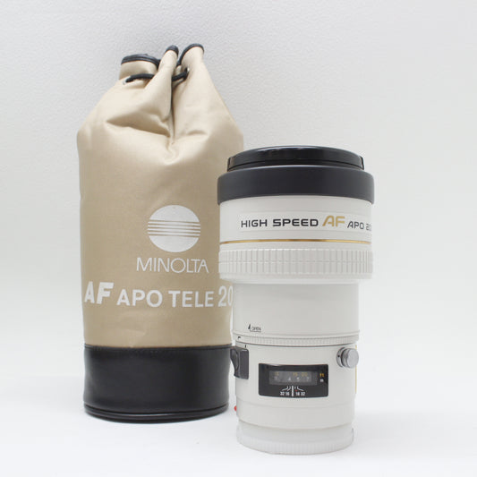 中古 MINOLTA APO TELE 200mm F2.8 【12月6日(土) YouTube生配信でご紹介】