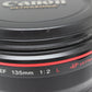 中古 Canon EF 135mm F2 L USM 【12月13日(土) YouTube生配信でご紹介】