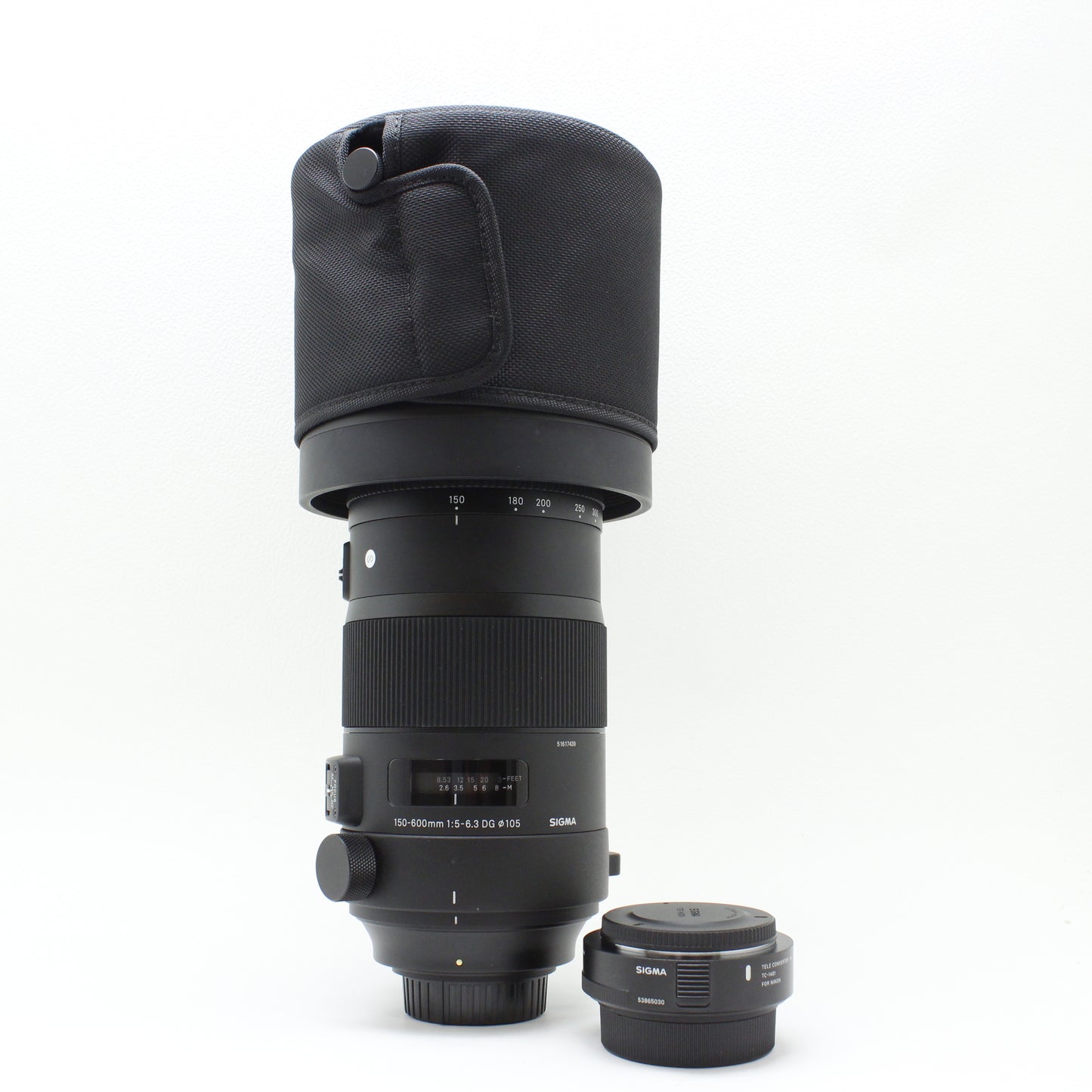 中古 SIGMA 150-600mm F5-6.3 DG OS HAM Sports (Nikon用) テレコン付き　【2月14日(土) YouTube生配信でご紹介】