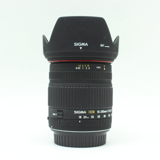 中古 SIGMA 18-200mm F3.5-6.3 DC　　
