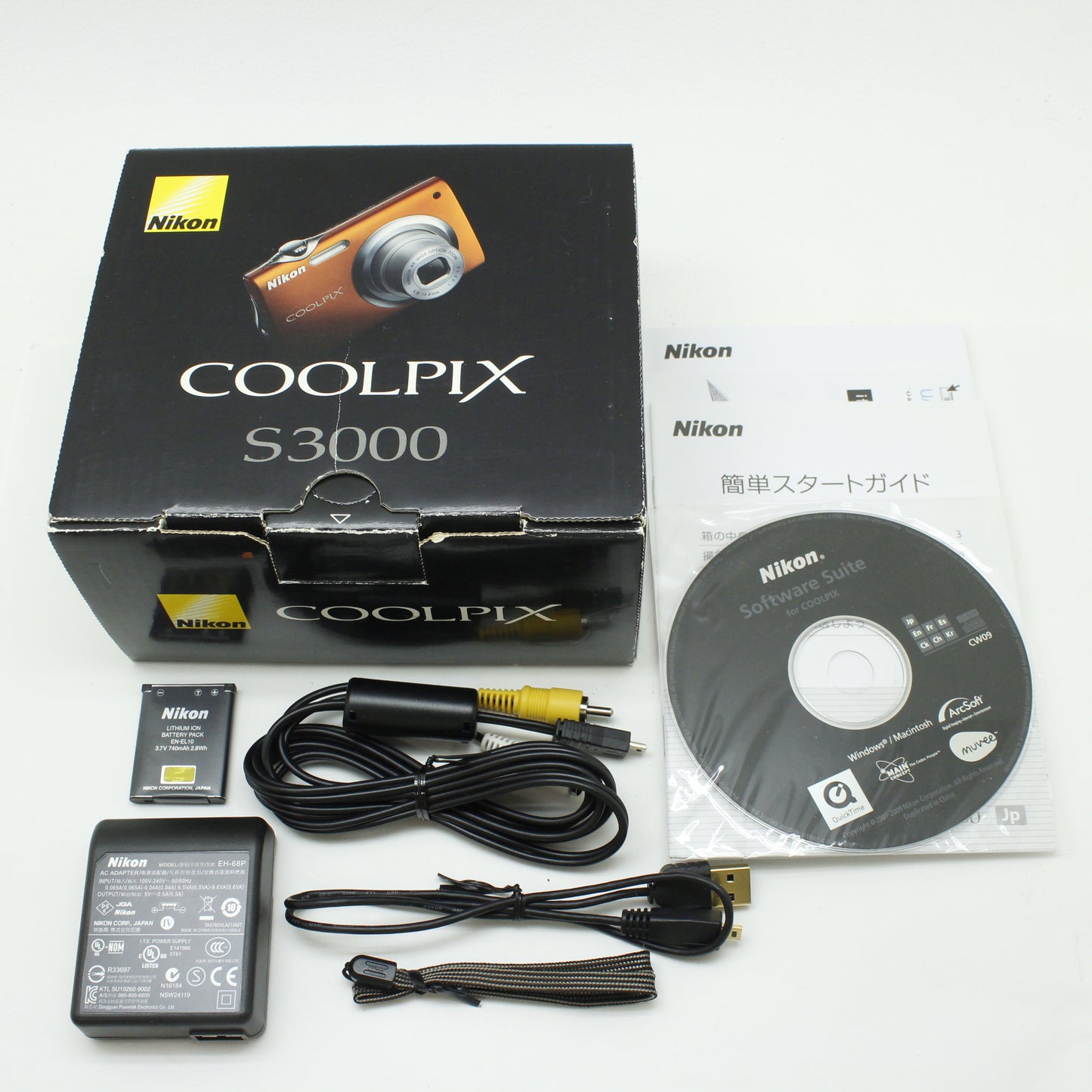中古 Nikon COOLPIX S3000オレンジ