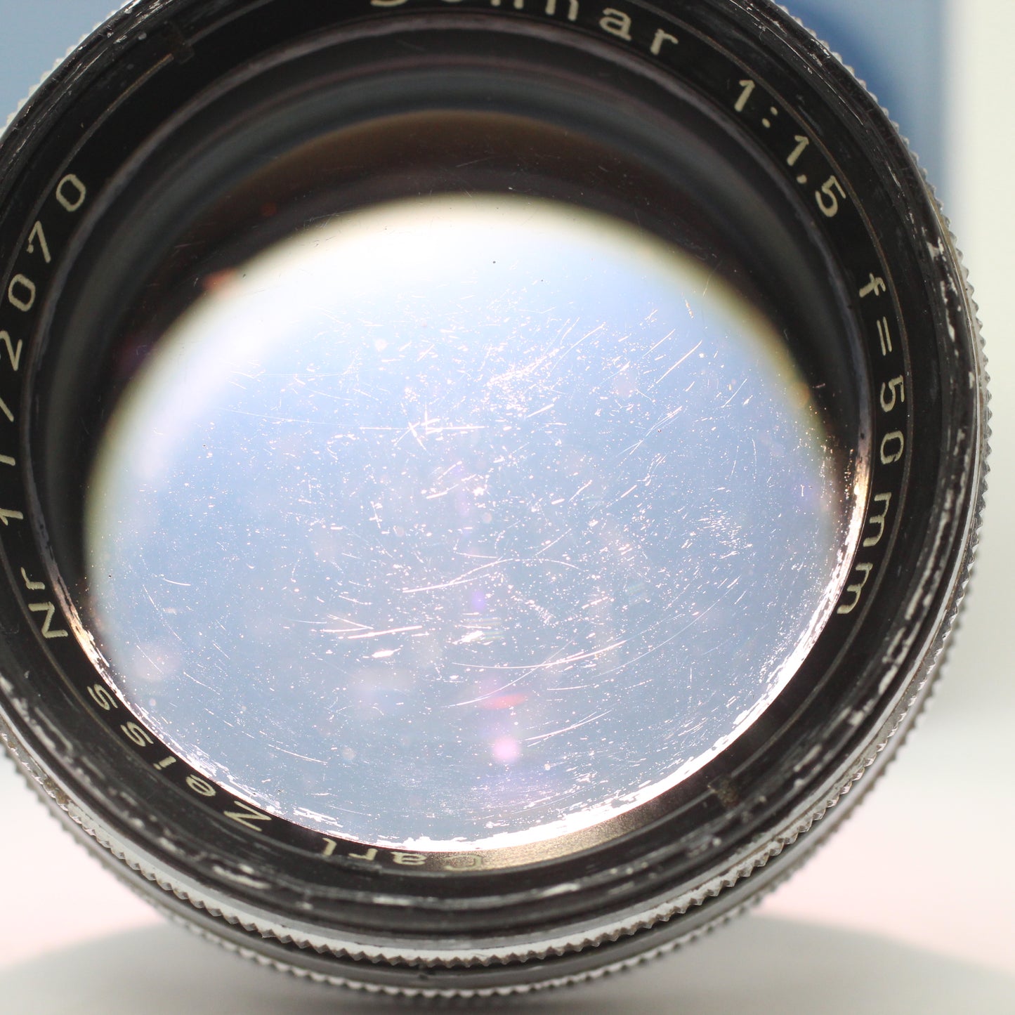中古 Carl Zeiss Sonnar 50mm F1.5 (旧コンタックスC)【5月30日(土) YouTube生配信でご紹介】