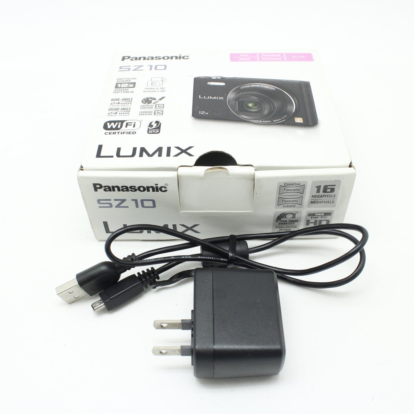 中古 Panasonic DMC-SZ-10 ピンク
