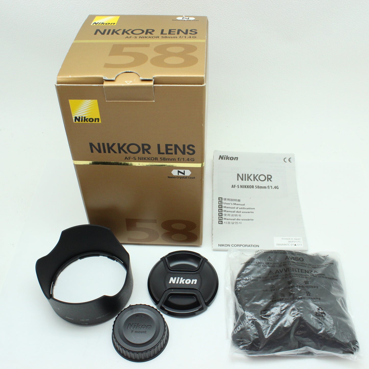 中古 NIkon AF-S NIKKOR 58mm F1.4G