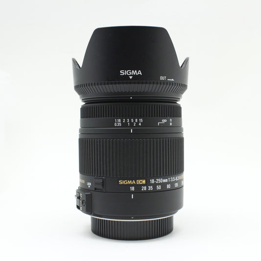 中古 SIGMA 18–250mm F3.5–6.3 DC MACRO OS (Nikon用)