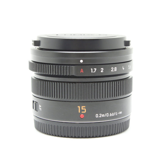 中古 Panasonic LEICA DG SUMMILUX 15mm F1.7