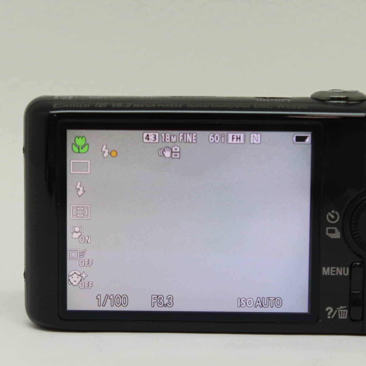 中古 SONY Cyber Shot DSC-WX220 ブラック #0107778