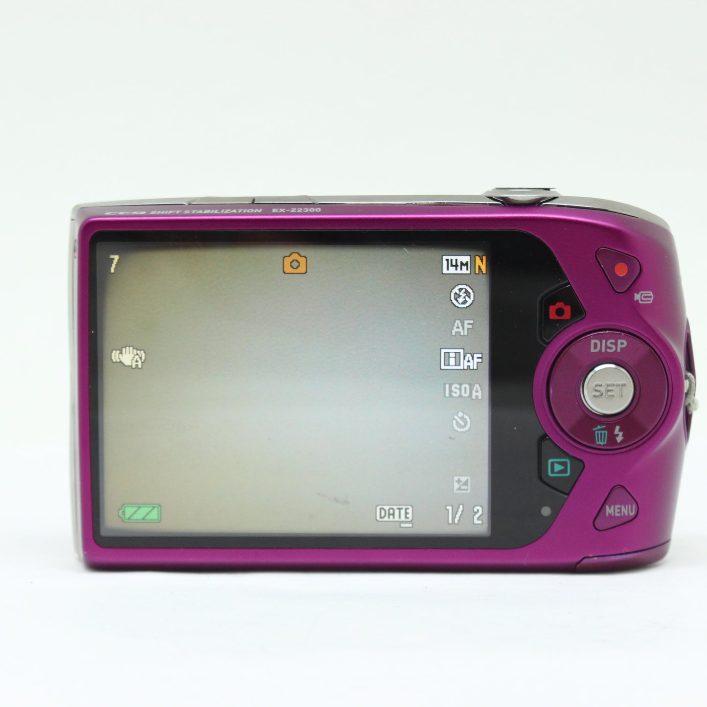 中古 CASIO EXILM EX-ZR2300 パープル