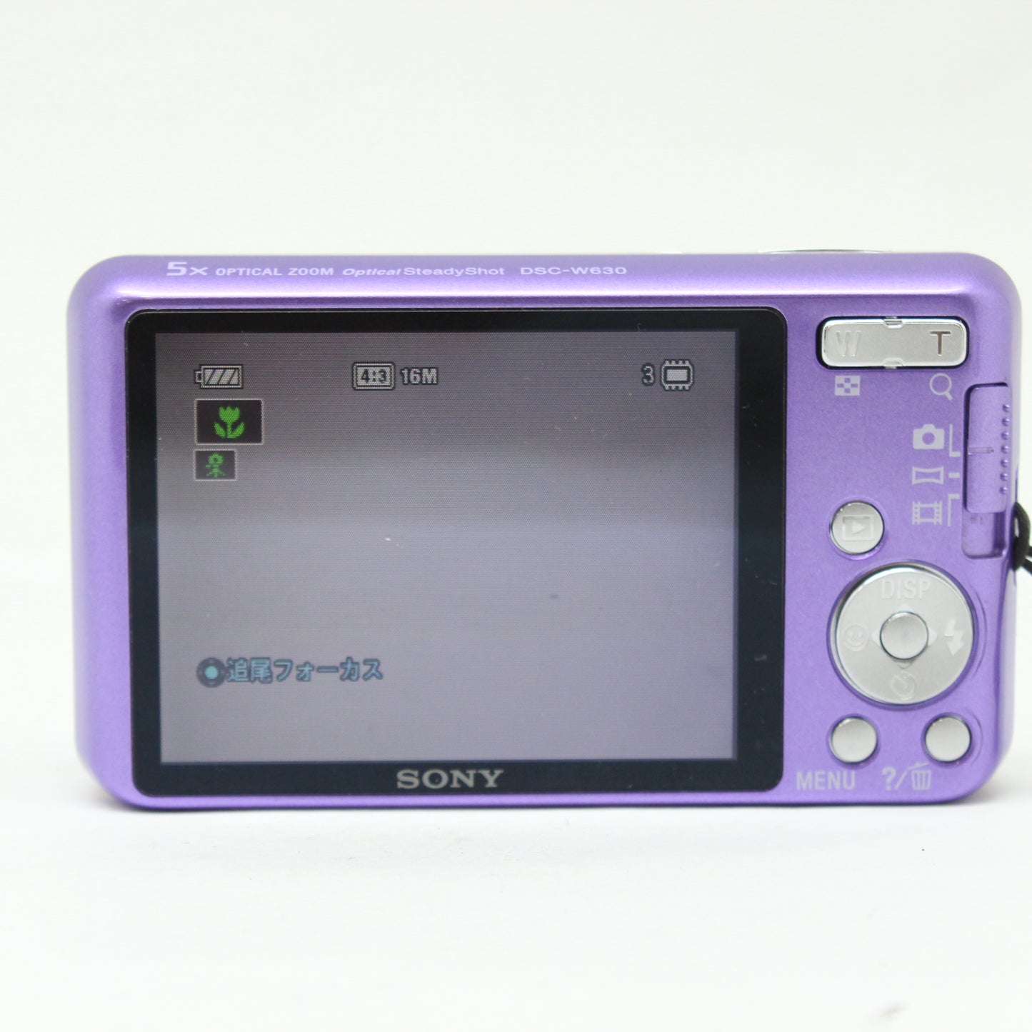 中古 SONY Cyber-Shot DSC W630 バイオレット